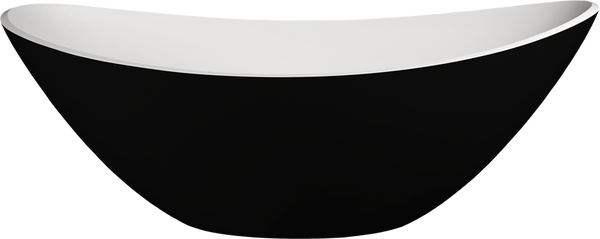 Rio Bath NOF Matte Black 1715x830x535