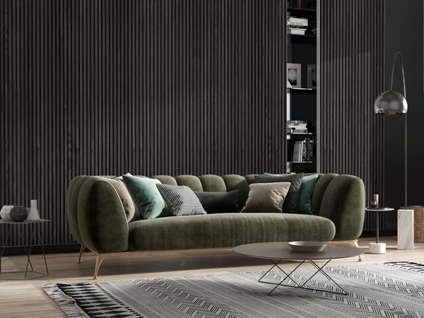 2 Model U Chestnut 159x23x2900mm Wall Panel (6.46sqm/box)