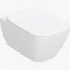 Geberit Selnova Pemium wall hung WC set, washdown, shrouded, rimfree with WC seat