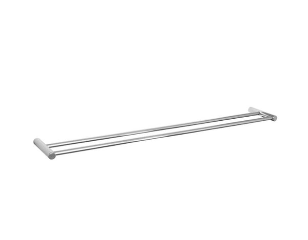 Double Towel Rails 800mm Chrome