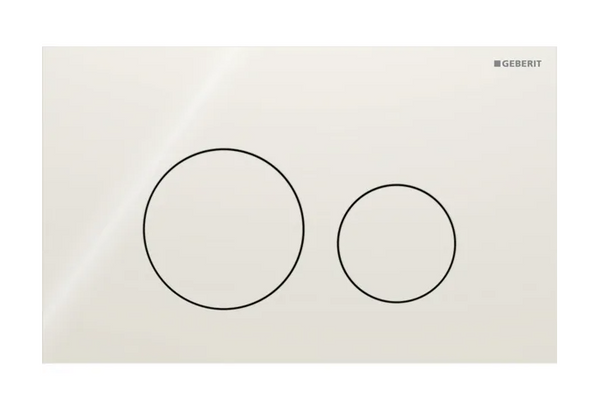 Sigma40 Actuator Plate for Dual Flush, Round - Sand Grey