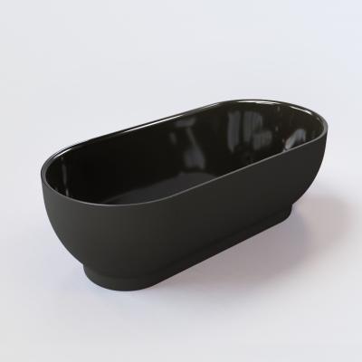 Naomi Freestanding Bath Polished Black 1595x738x520mm