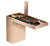 Single Lever Basin Mixer 110 with Push-open Waste Set Without Plate Polished Red Gold