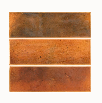Hanoi Subway Burnt Red Gloss Ceramic 65X200mm