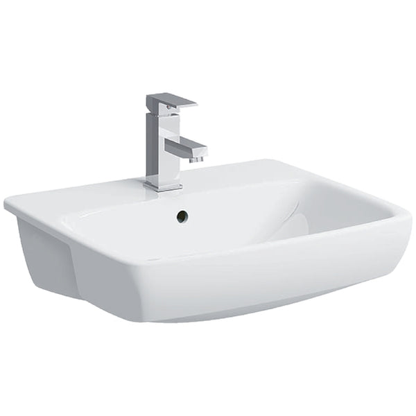 Selnova SemiRecess SqBasin 550mm TH + OF