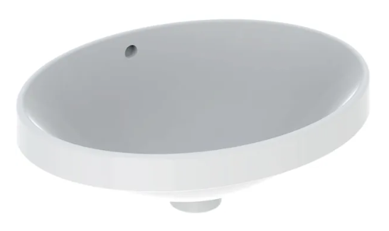 Geberit VariForm Countertop Washbasin, Oval 500x460mm