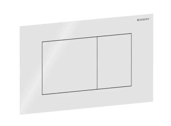 Sigma40 actuator plate for dual flush, square - Matt White
