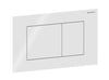 Geberit Sigma40 actuator plate for dual flush, square - Matt White