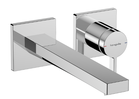 Tecturis E Single Lever Basin Mixer for Concealed Installation Wall-mounted EcoSmart+ Chrome
