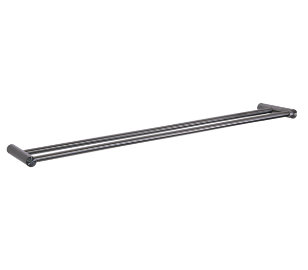 Double Towel Rails 600mm Gunmetal
