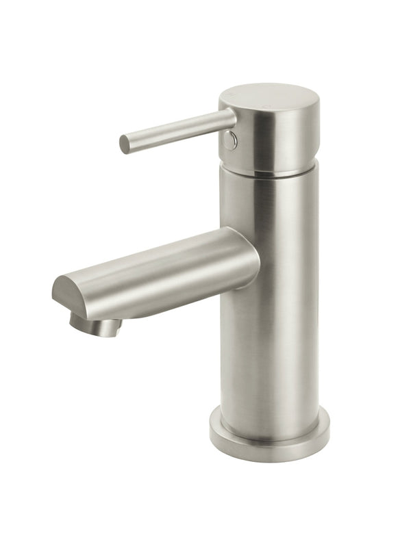 Basin Mixer Short Basin Tap Brushed Nickel