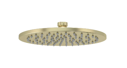 Meir Round Shower Rose 200mm - Tiger Bronze