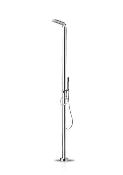 JEE-O Pure Freestanding Shower Mixer Stainless Steel With Hand Shower, Brushed