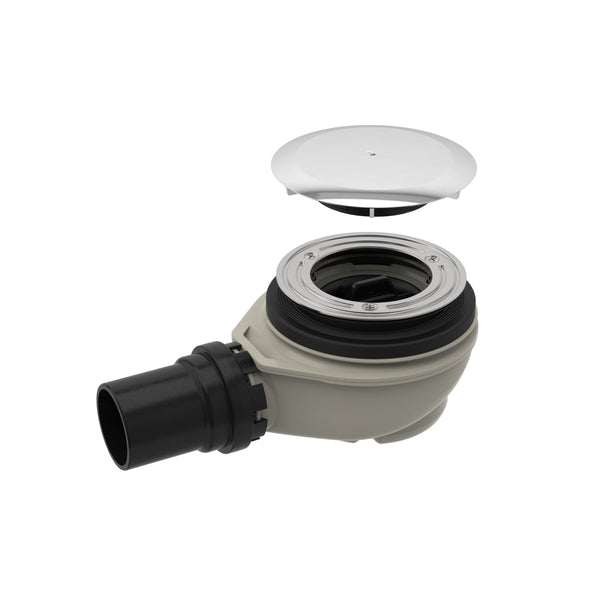 Shower Drain d90 w/Cover 40mm Depth Chr