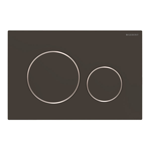 Sigma20 Actuator Plate Dual Flush BLK