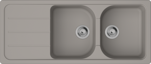 Hansgrohe S52 S520-F735 Built-In Sink With Automatic Waste Set Concretegrey