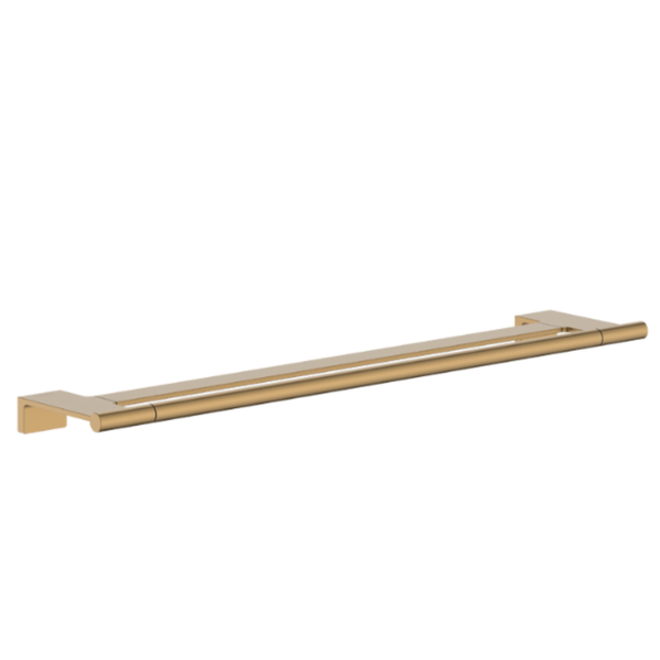 hansgrohe AddStoris S Double bath towel rail Brushed Brass