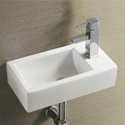 Mini Rectangular Countertop Basin White 450x250x120mm