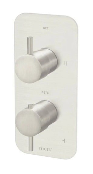 Thermostatic Dual Function Mixer - Brushed Nickel
