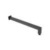 Shower Arm Long 400mm Square Heavy Black - Box
