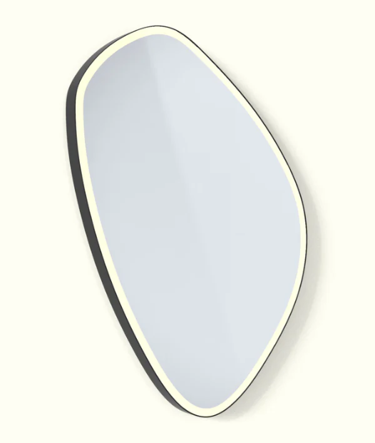 Lumena Organica - 560x800mm - 50mm Frame - Droplet - Matte Black Powdercoat