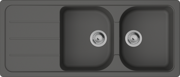 Hansgrohe S52 S520-F735 Built-In Sink With Automatic Waste Set Stonegrey