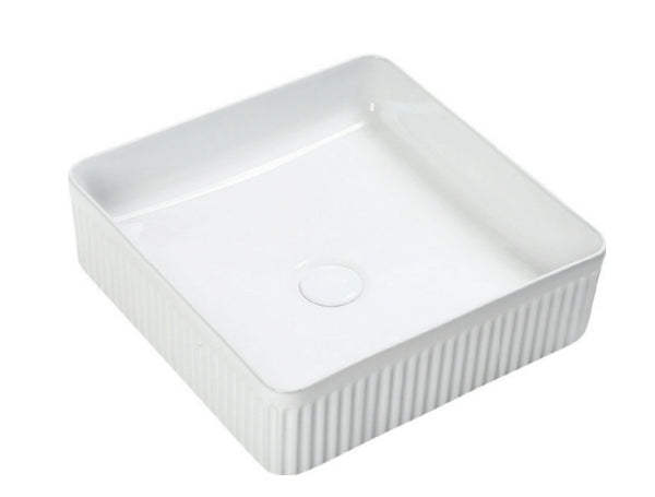 Lave Audrey Fluted Counter Top Basin 375x375x130mm