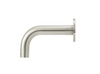 Meir Round Curved Basin Spout 130mm - Brushed Nickel