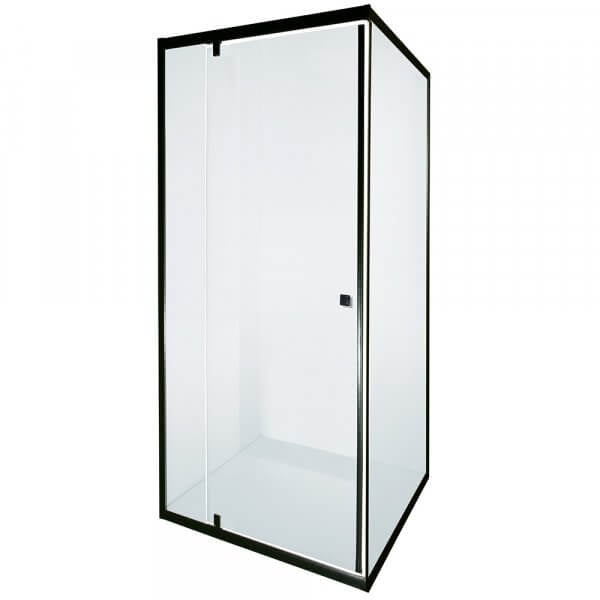 Shower Door Sierra Black Frame Pivot 900x900x1850