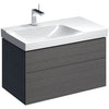 Xeno2 Cabinet Only 900mm 2D S/Grey Lft