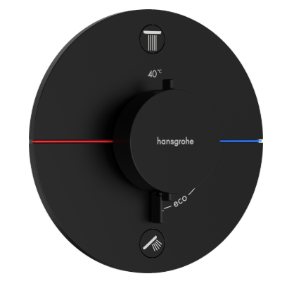 Hansgrohe Showerselect Comfort S Thermostat For Concealed Installation For 2 Functions Matt Black