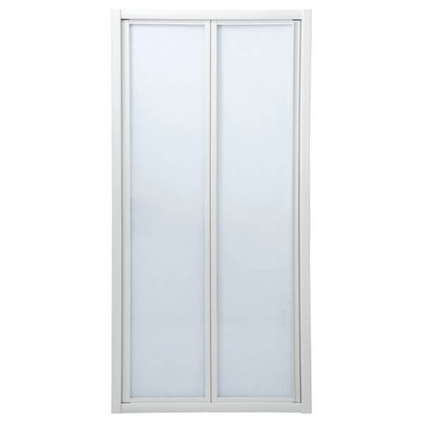 Shower Door Bi-Folder White 900x1850