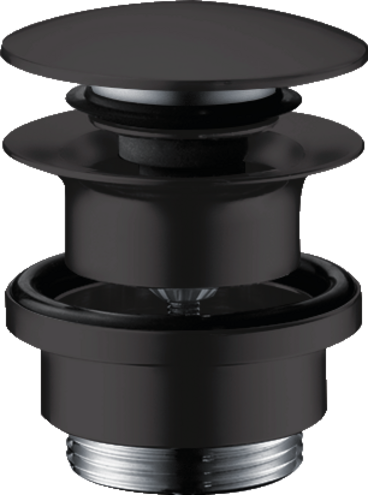 Hansgrohe Waste Set Push-Open For Basin And Bidet Mixers Matt Black