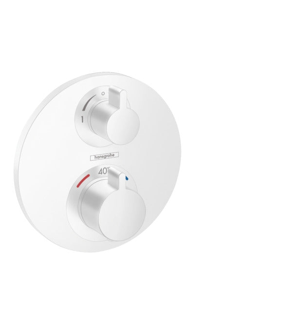 Hansgrohe Ecostat S Thermostat For Concealed Installation For 2 Functions Matt White