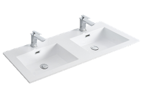 Lave Resin Basin White Double 1500mm