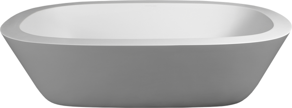 Acanthus Bath NOF Matte Grey 1855x1130x555