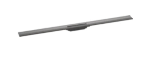 Hansgrohe Raindrain Flex Finish Set Shower Drain 1200 Cuttable For Wall Mounting Brushed Black Chrom