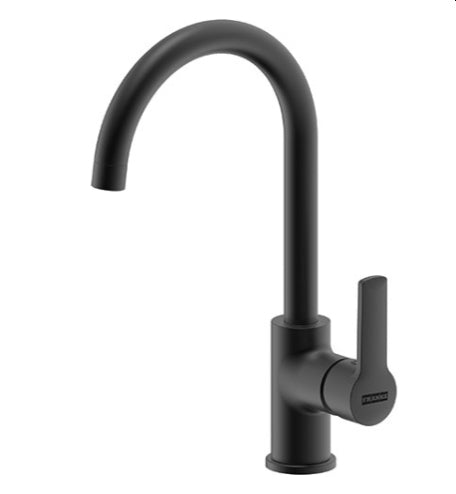Tap Basin Deck Set Highrise Swivel Matt Black