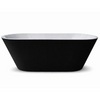 Ene Fluted 1700 Bath NOF Black - 1685x785x560 mm