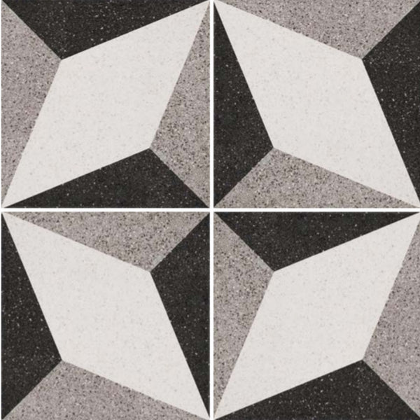 Deco Terrazzo Klee 223x223x11mm Porcelain Matt Tiles(1.00sqm/box)