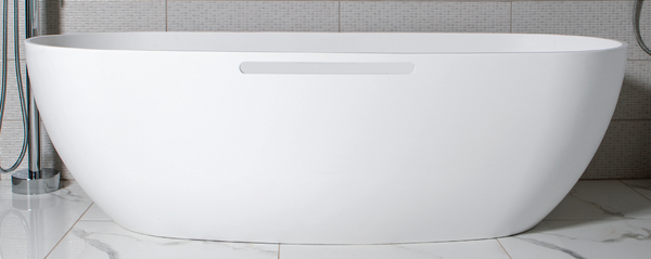Lara Bath IOF Polished White (with grab bar) 1800x750x506