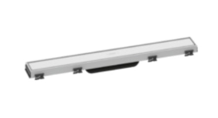Hansgrohe Raindrain Match Finish Set Shower Drain 600 With Height Adjustable Frame Matt White