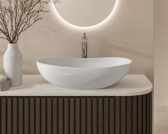 Victoria + Albert Seros 55 Vessel Basin With Internal Overflow - Gloss 549X300X140mm