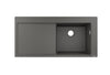 Hansgrohe S51 S514-F450 Built-In Sink 450 With Drainboard Left Stonegrey