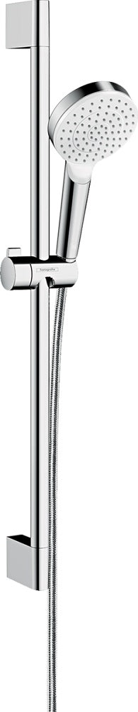 Hansgrohe Crometta Shower Set 100 1Jet Ecosmart 9 L/Min With Shower Bar 65 Cm White/Chrome