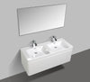 Milan 1200 Single White Vanity Set