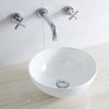 Tiny Retro Countertop Basin White 270x270x130mm