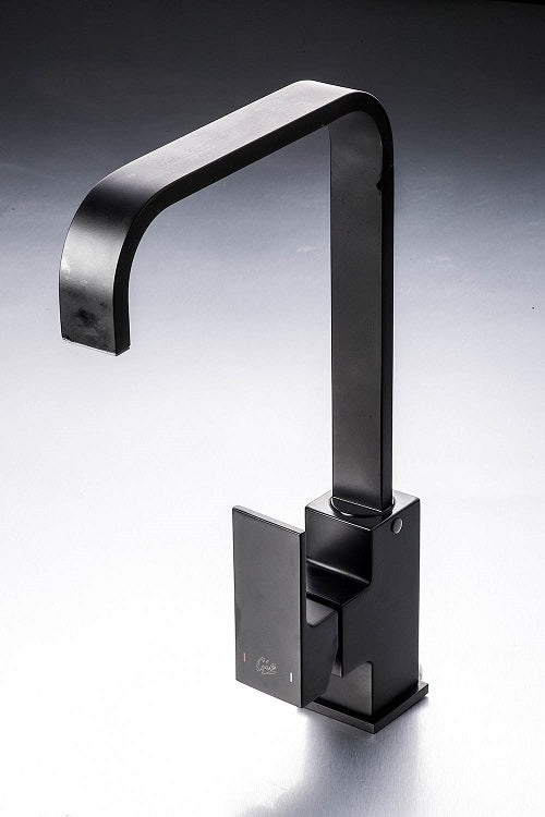 Malta Black Kitchen Sink Mixer Square(U)