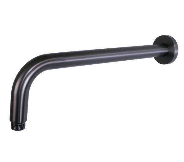 400mm Shower Arm Round Gunmetal