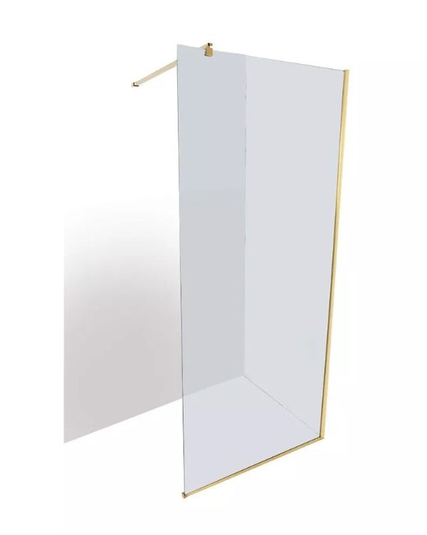 Shower Screen Botev Gold900x2000 With Ext Arm 8mm Glass